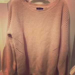 Topshop sweater keyhole back